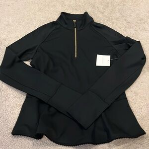 NWT Kate Spade peplum half zip jacket